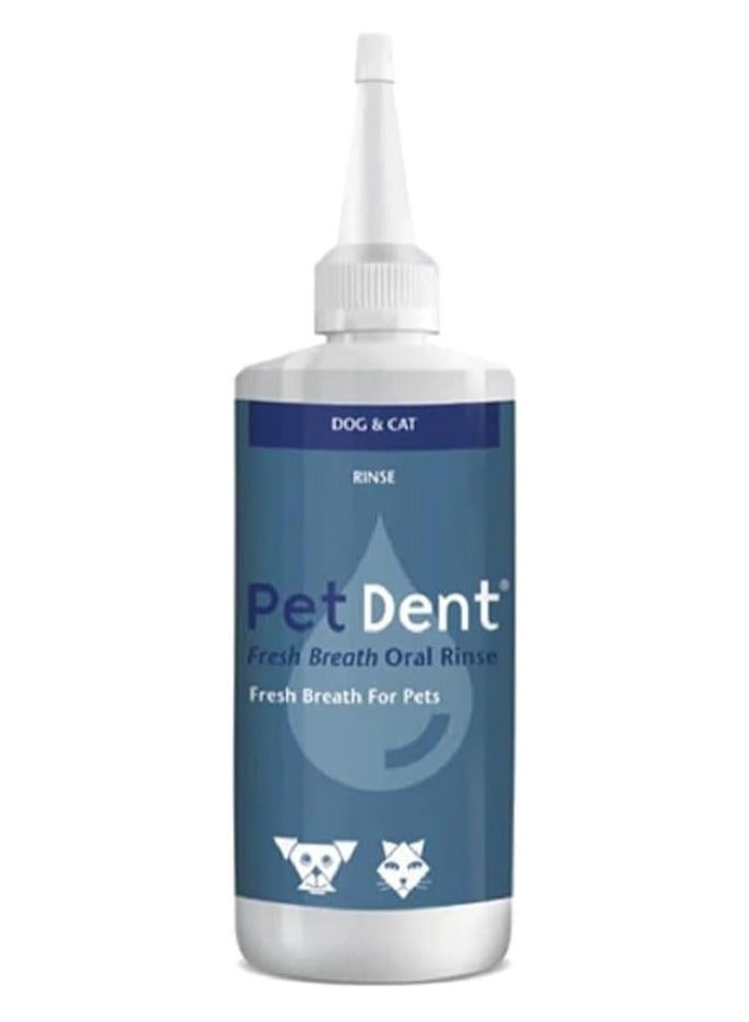 Pet Dent Mouth Wash for Dogs & Cats Fresh Breath Oral Rinse 100ml - Image 1