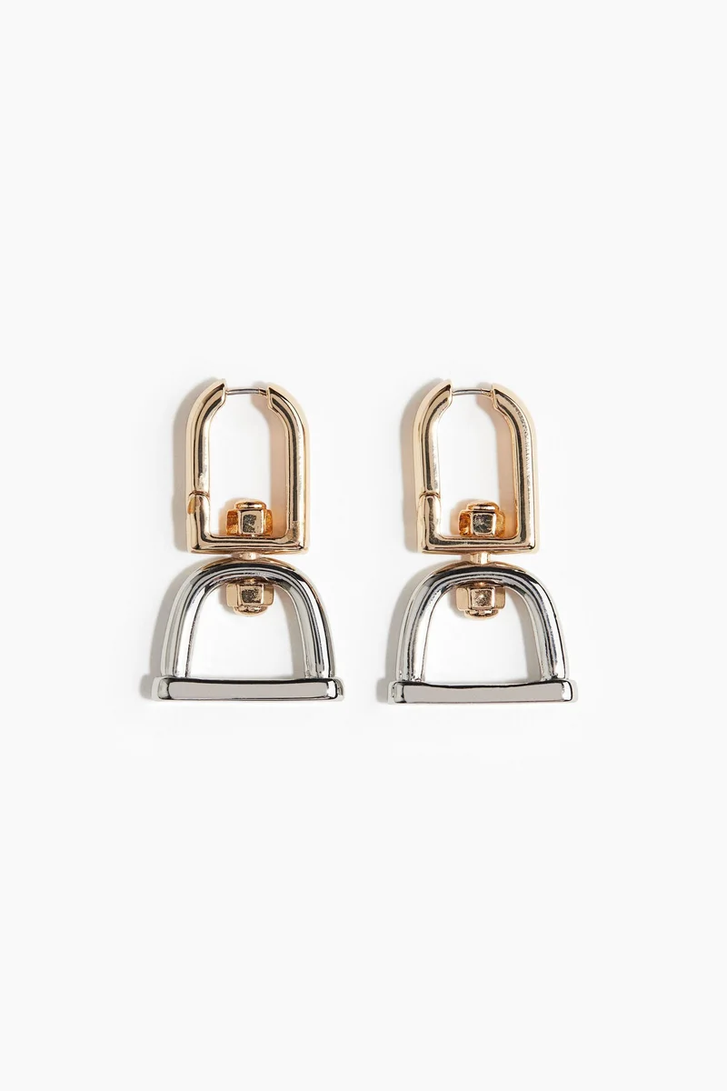 H&M Two-tone earrings