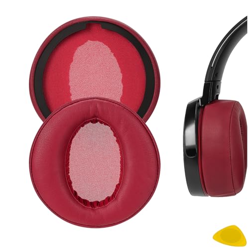 Geekria Replacement Ear Pads for Sony MDRXB950BT MDRXB950B1 MDRXB950H Headphones Ear Cushions Repair Parts Dark Red - Image 1