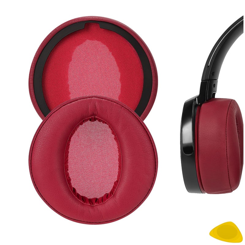 Geekria Replacement Ear Pads for Sony MDRXB950BT MDRXB950B1 MDRXB950H Headphones Ear Cushions Repair Parts Dark Red - Image 2