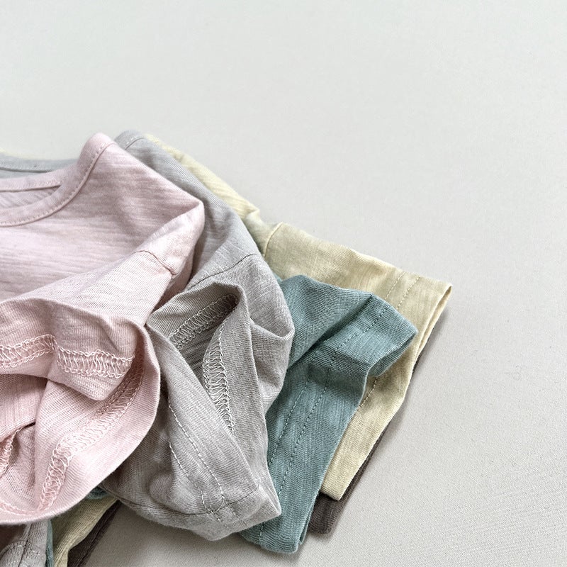 Cream Salad Series ~ 2025 Summer New Children's Short-sleeved Boys T-shirt Girls Cotton Korean Japanese Children's Wear - Image 5
