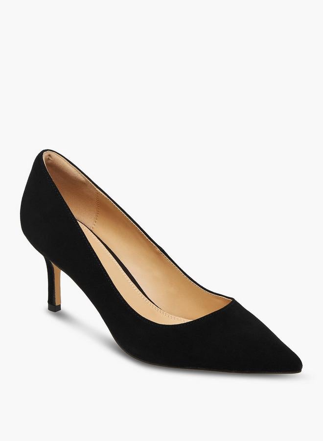 DUCHINI Women Stiletto Heel Leather Pumps - Image 1