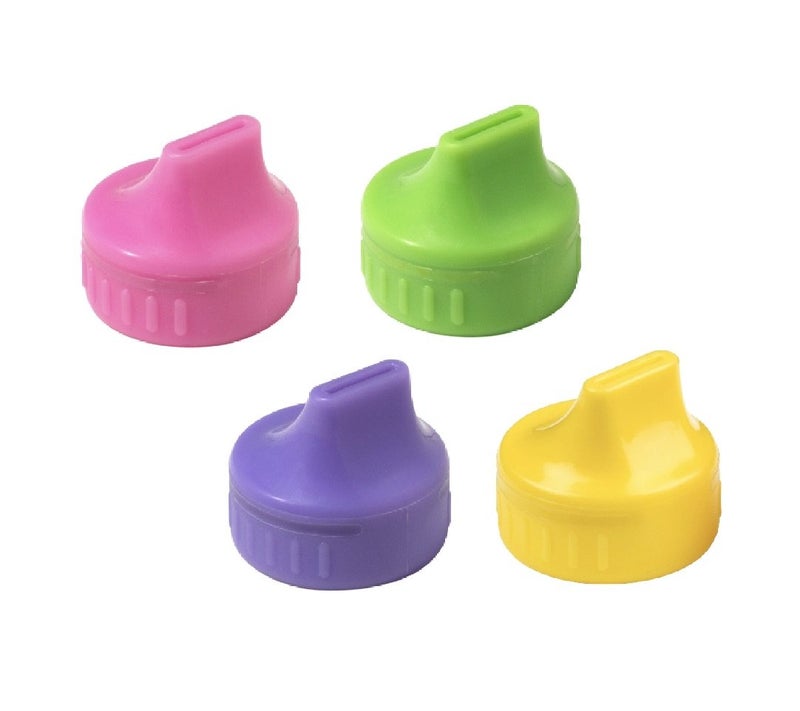 Parent Units Sipping Spout, Assorted, Water Bottles, 4 Count (Pack of 1) (Color May Vary) - Image 1