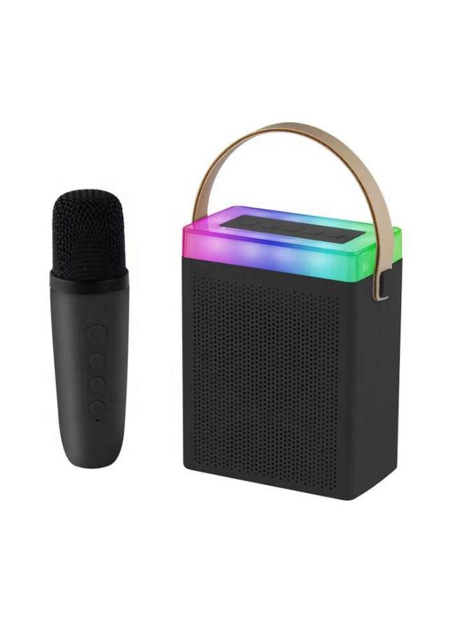 Kisonli G22 Rechargeable Wireless Rgb Mini Portable Bluetooth Karaoke Speaker with Wireless Mic for Kids Adults, Magic Sound Effect - 5 Different Sound & RGB LED Colour Changing Light for Home Party, Birthday Gifts for Boys/Girls multicolor - Image 5