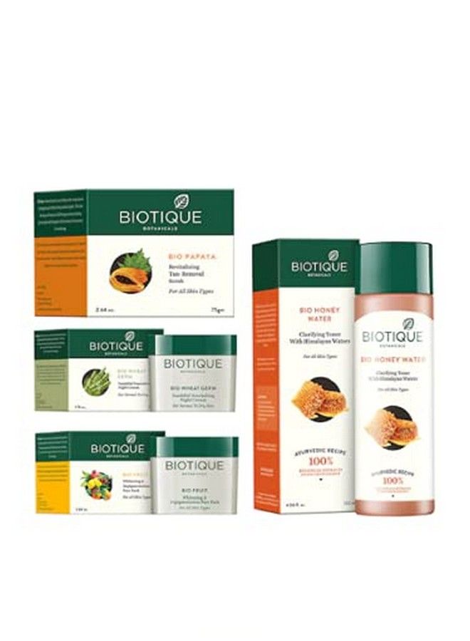 Biotique Combo Set Of Toner Scrub Night Cream & Face Pack_Title11 - Image 1