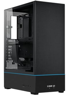LIAN LI SUP01 Small Tower ATX Case, Stand Up Platform Design, Front GPU Mount, Pre Installed 3 X 120mm PWM & PCIe 4.0 Riser Cables, 3 Side Mesh Panels, Dual ARGB Strip Lights  - Image 1