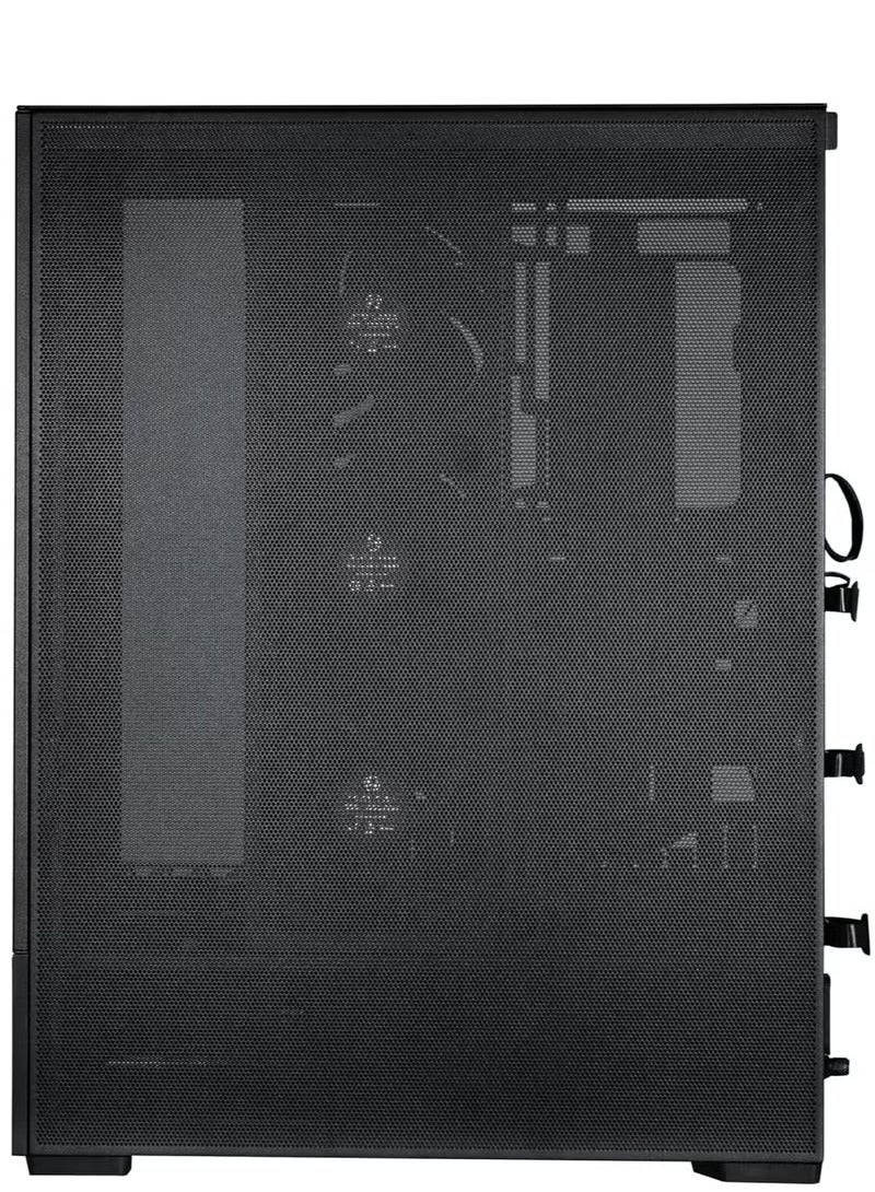 LIAN LI - SUP01 Small Tower ATX Case, Stand Up Platform Design, Front GPU Mount, Pre Installed 3 X 120mm PWM & PCIe 4.0 Riser Cables, 3 Side Mesh Panels, Dual ARGB Strip Lights - Image 1