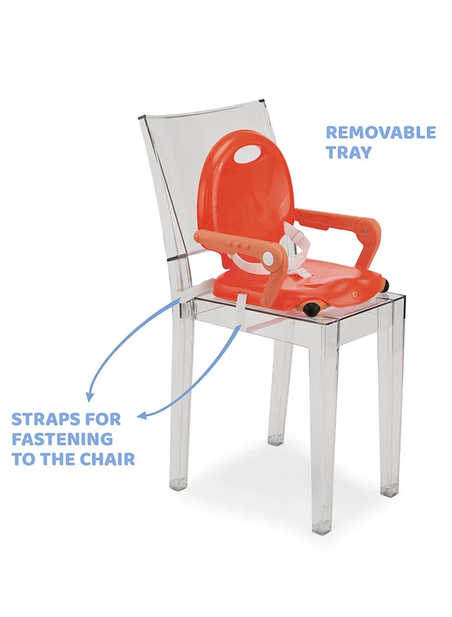 Chicco Pocket Snack Booster Seat 6M-3Y, Poppy Red
