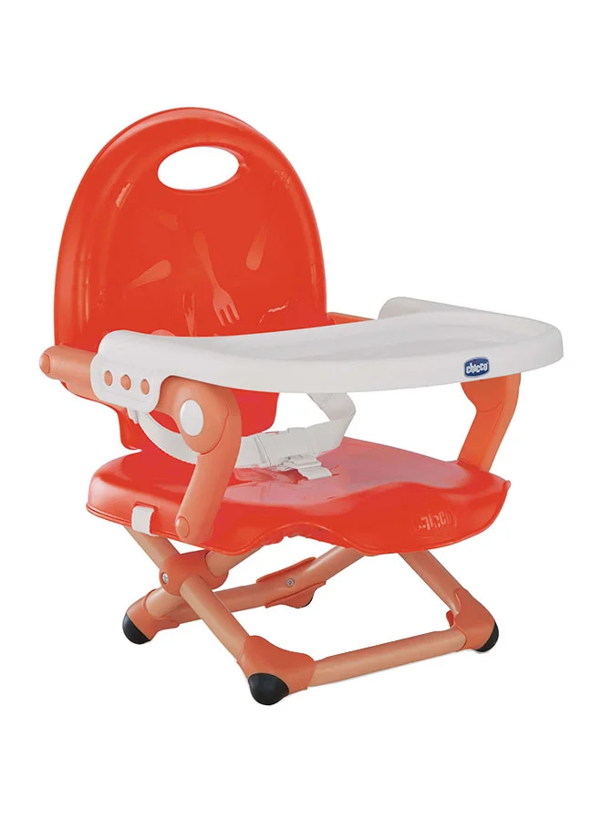 Chicco Pocket Snack Booster Seat 6M-3Y, Poppy Red