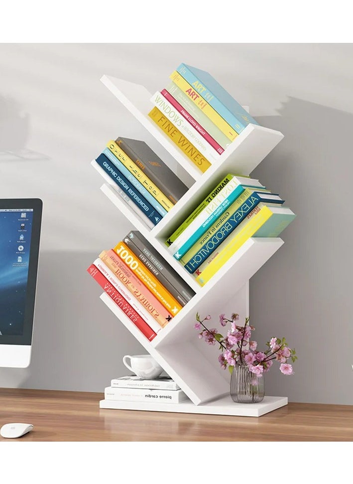 جاد وودز رف كتب من 4 طبقات أبيض بتصميم شجرة من جاد وودز.  - Image 2