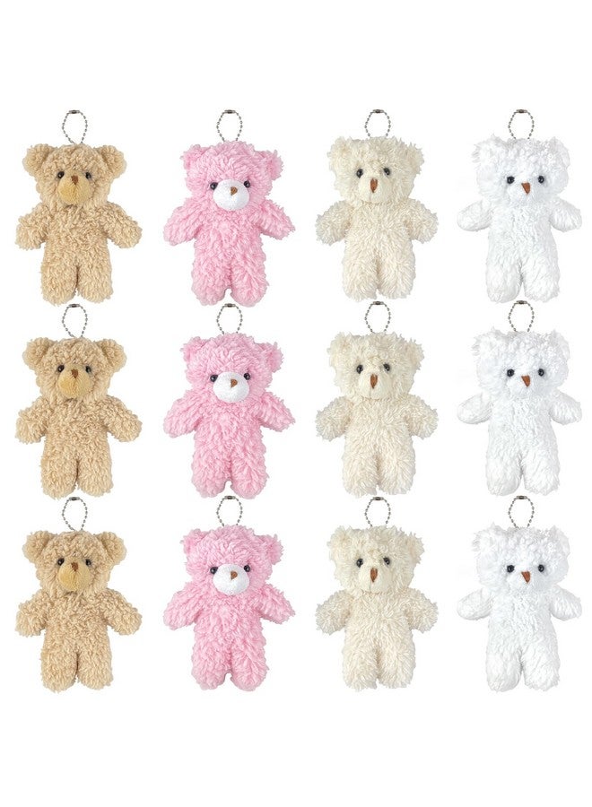 Sealive Sealive 12-Piece Mini Furry Bears - 4.7 Inches Stuffed Animal Tiny Bear Party Favors - Bears for Special Occasions, Party Decorations, Charming Keychains, Memorable Gifts, and More  - Image 1