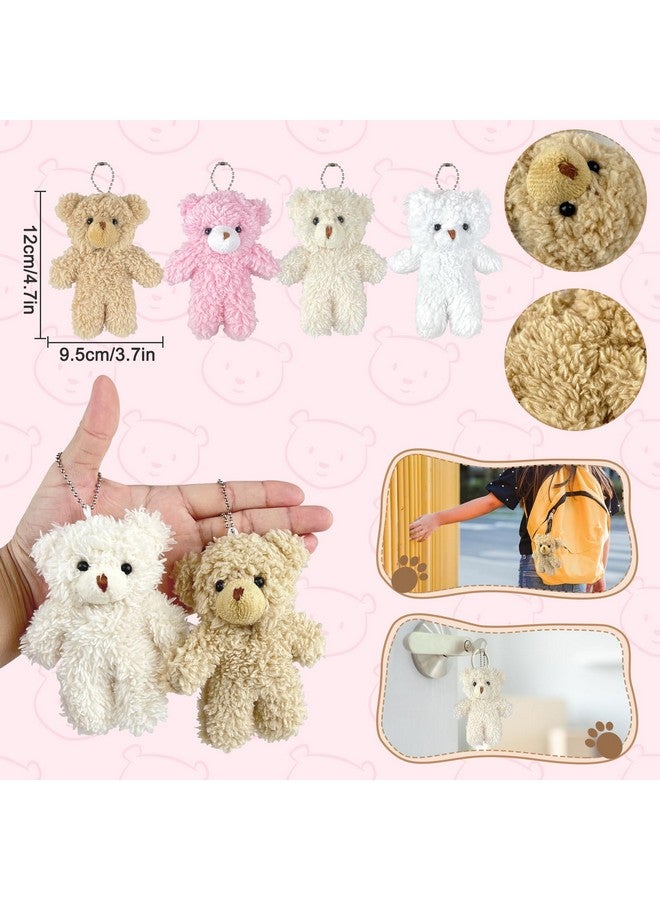 Sealive Sealive 12-Piece Mini Furry Bears - 4.7 Inches Stuffed Animal Tiny Bear Party Favors - Bears for Special Occasions, Party Decorations, Charming Keychains, Memorable Gifts, and More  - Image 2