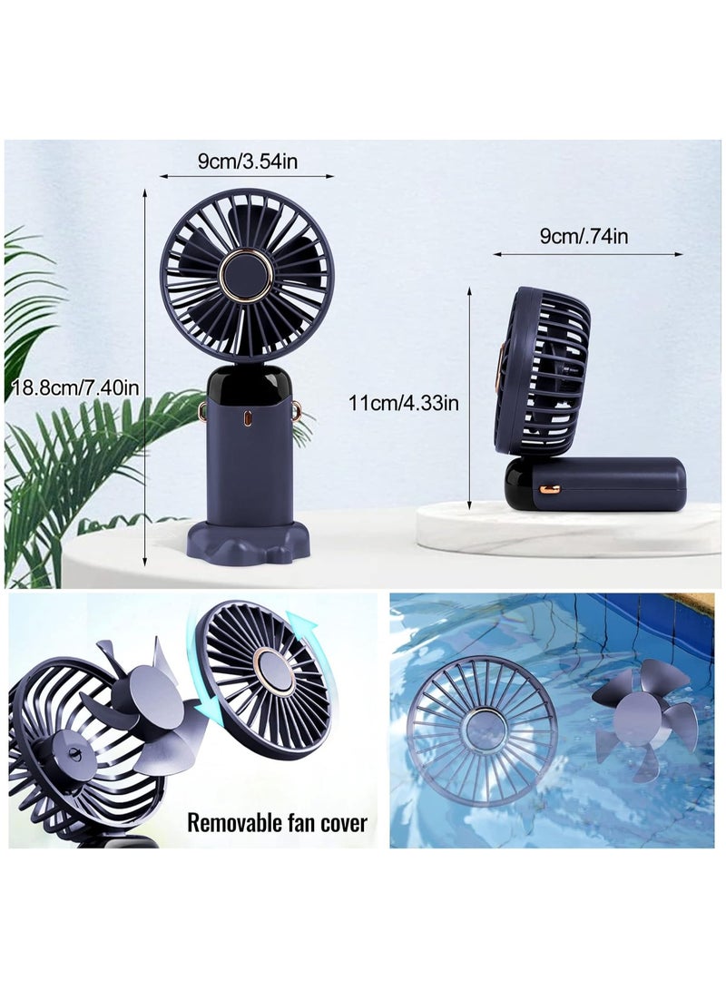 بروفيسور مروحة محمولة باليد وحزام و توضع به روائح لسطح المكتب، رذاذ، صغيرة، خفيفة الوزن - 1 قطعه - Image 5