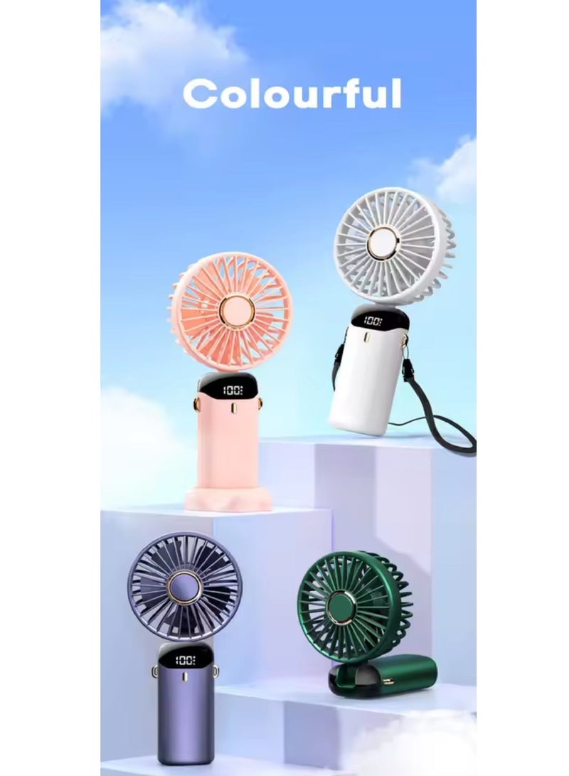 Professor Portable Handheld Fan with Strap and Desktop Aromatherapy Mist, Small, Lightweight - 1 Piece - Image 4