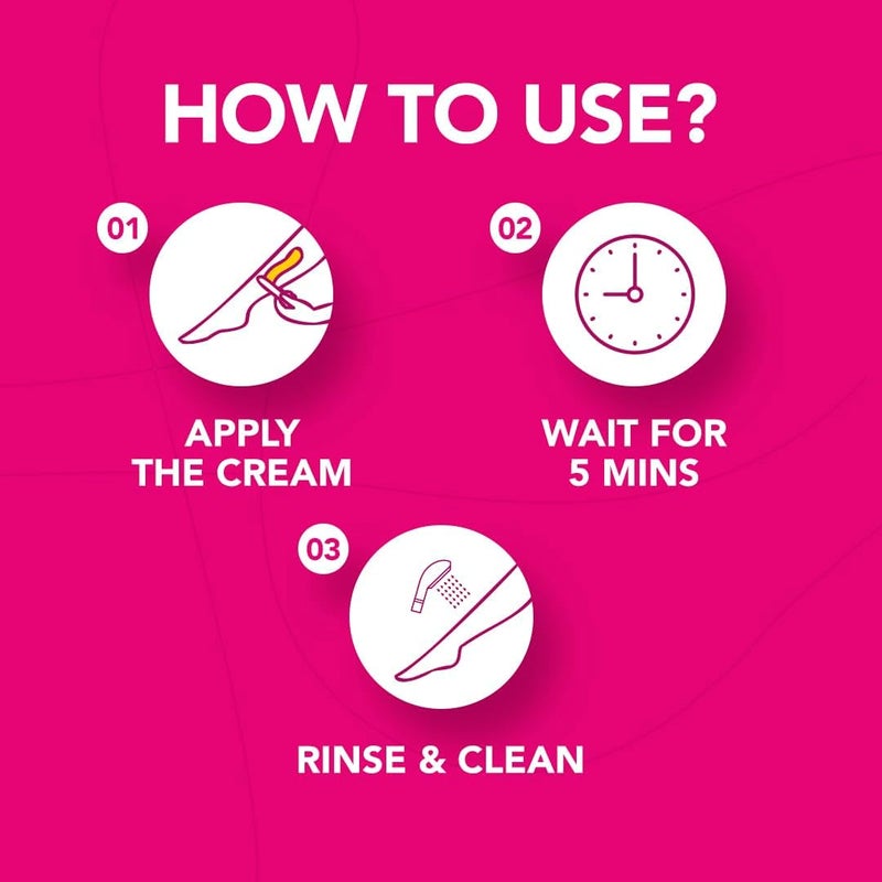 Nair Hair Removal Cream with Rose Fragrance - 110ml - Image 3