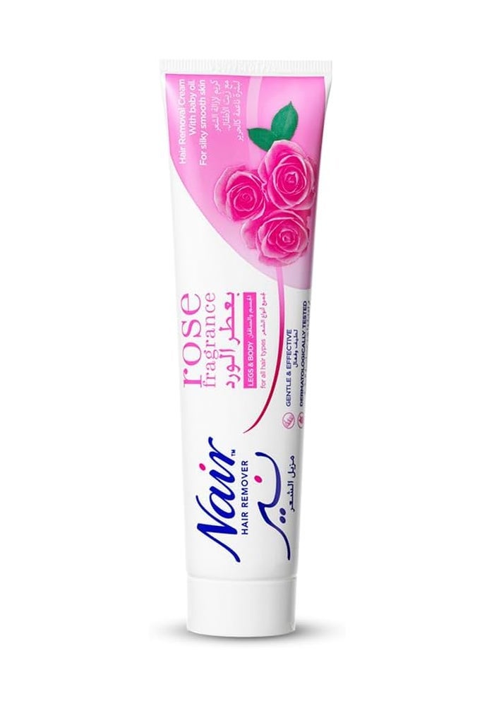 Nair Hair Removal Cream with Rose Fragrance - 110ml - Image 1