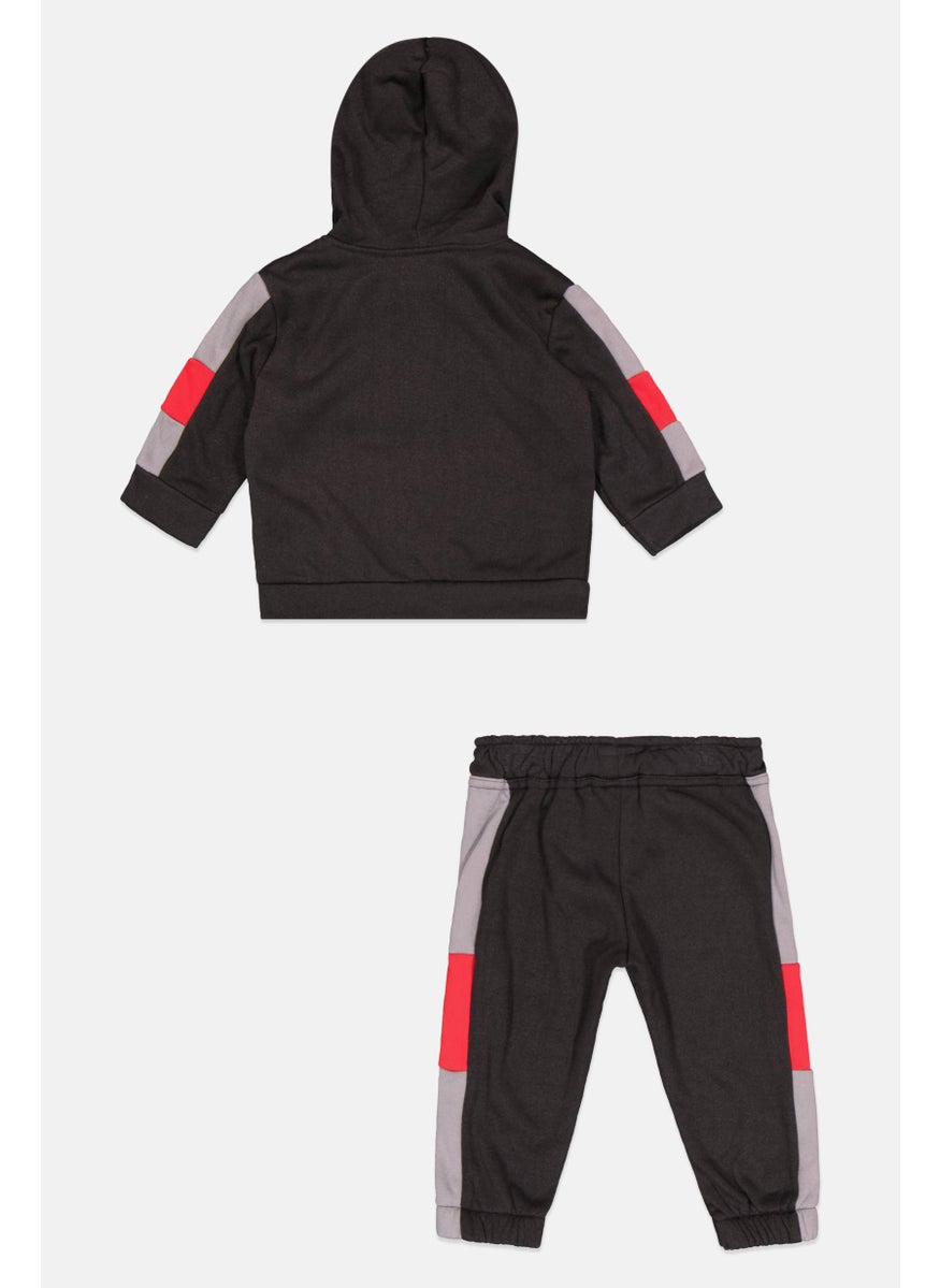 Body Glove - Toddlers Boy 2 Pcs Brand Logo Sweatshirts And Pant Set, Black - Image 1