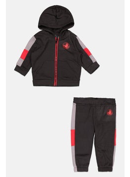 Body Glove Toddlers Boy 2 Pcs Brand Logo Sweatshirts And Pant Set, Black  - Image 1