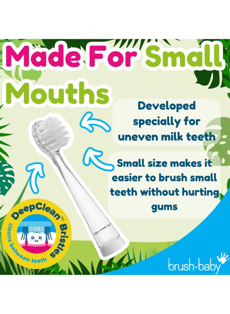 brush-baby رؤوس فرشاة بديلة وايلد أونز (للأعمار من 0-10 سنوات) عبوة من 4 - Image 4