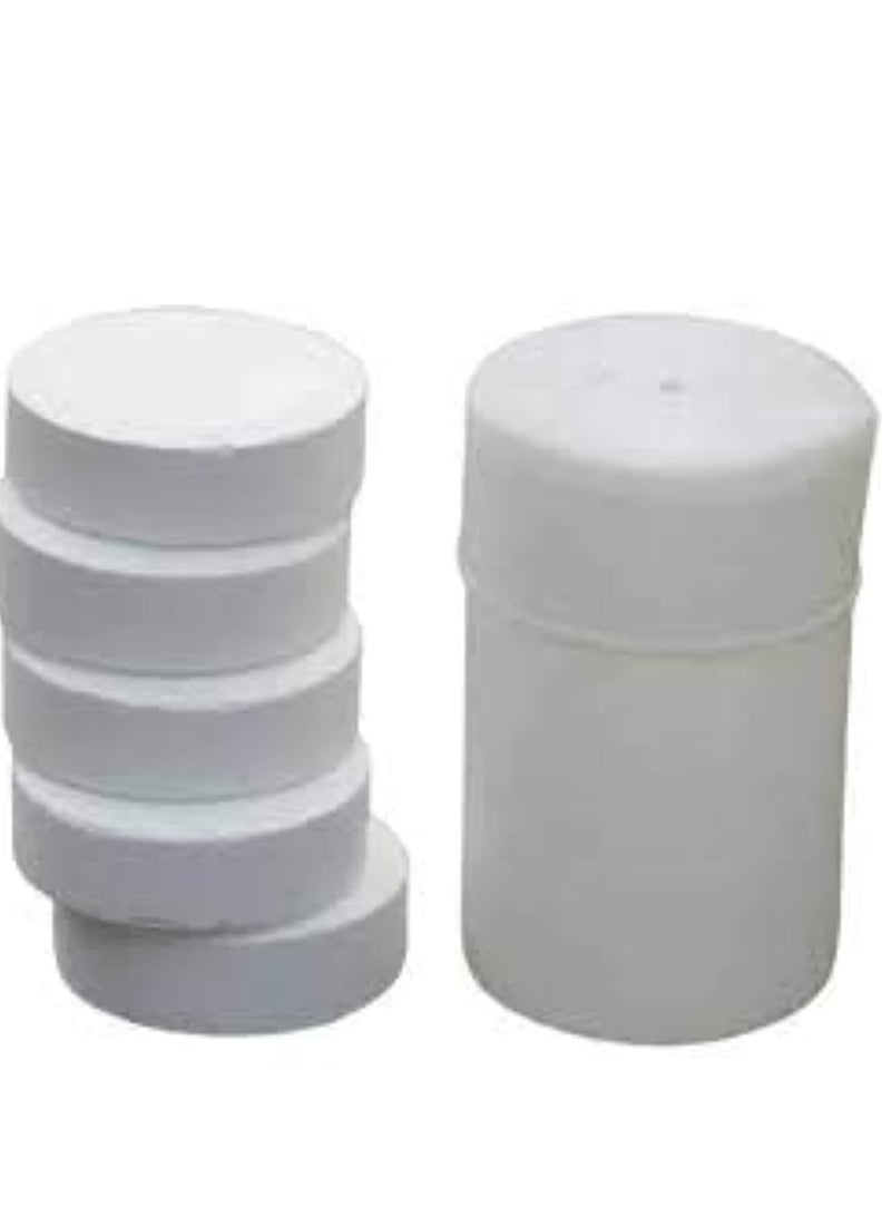 1 كيلو -5 قطع، أقراص كلور حمام السباحة وتنظيف المياه 1 كيلو = 5 أقراص 3 بوصة بوصة - Image 1