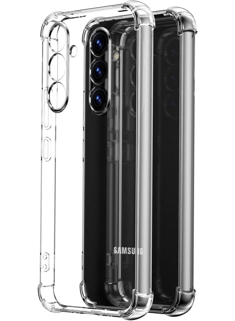 Shockproof Back Case Cover for Samsung Galaxy A17, Edge to Edge Bumper Side Protection Samsung A17 Back Cover with Camera Bumper - Transparent. - Image 2