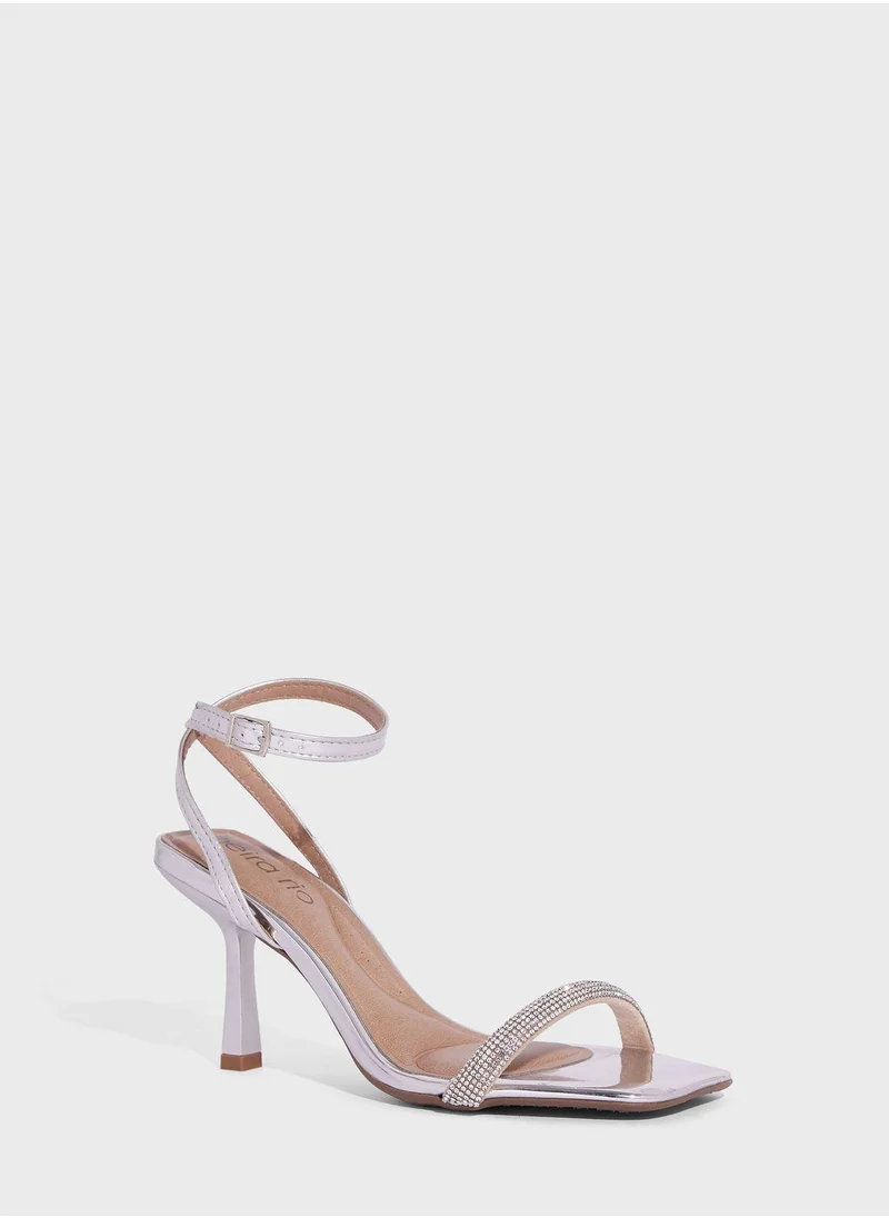 Beira Rio Rosalie Ankle Strap High Heel Sandals