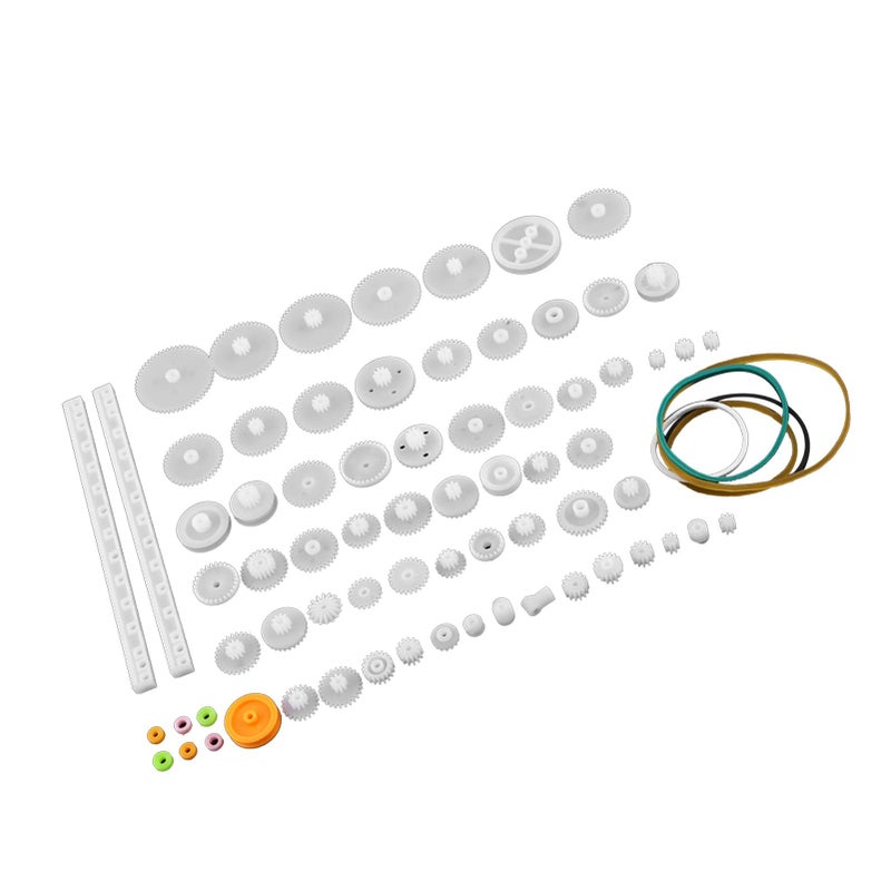 75 Kinds Gear Kit 80Pcs Plastic Gears Pulley Belt Set For DIY Robot Car Motor STEM - Image 2