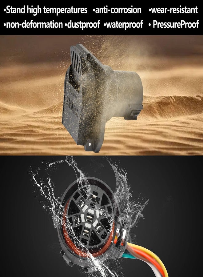 Gledewen 7-Foot 7-Pin Trailer Wiring Harness Kit, Truck Bed Extension for 5th Wheel & Gooseneck Trailers, Compatible with 1997-2021 Ford F150,F250,F350,F450,F550, GMC, Chevy, Ram, Nissan, Toyota - Image 5