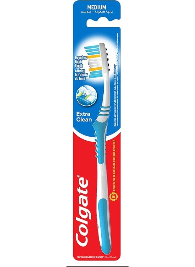 Colgate Extra Clean Medium Toothbrush Multicolour