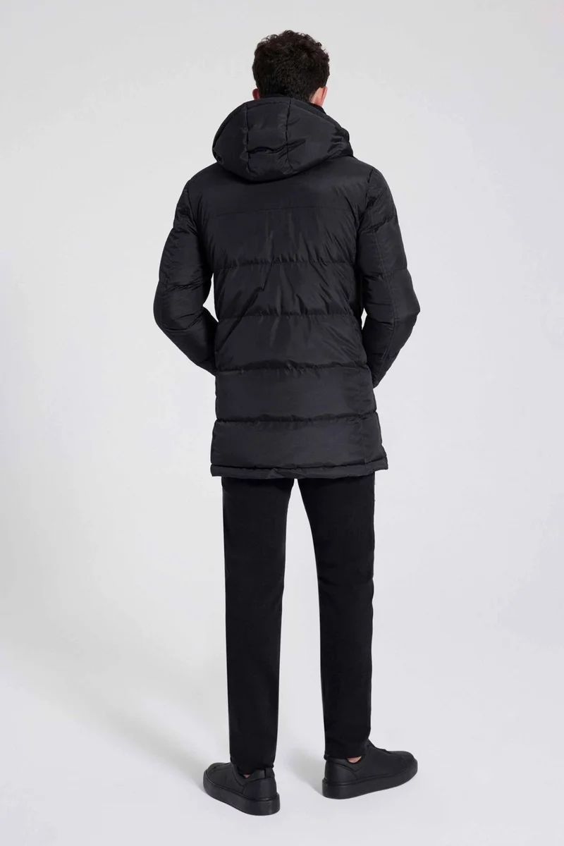 D'S DAMAT Ds Damat Regular Fit Black Coat