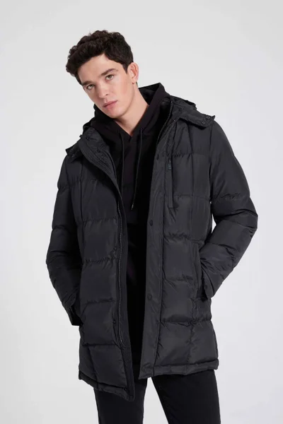 D'S DAMAT Ds Damat Regular Fit Black Coat