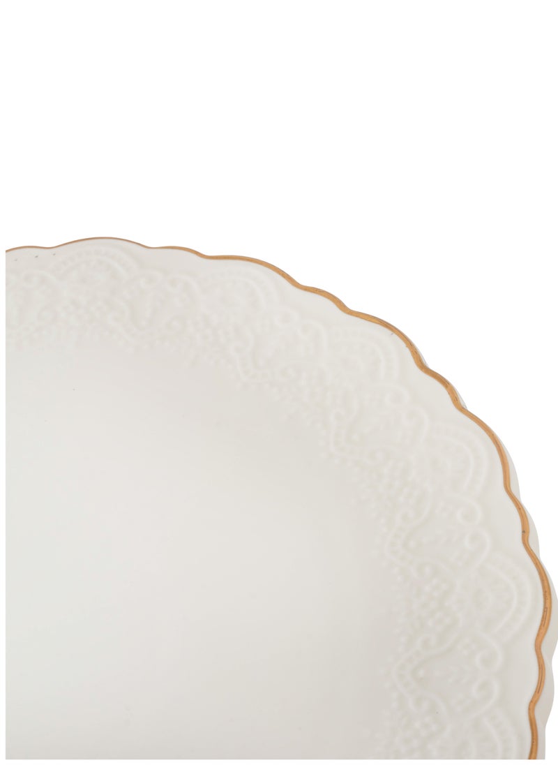 Dania Cake Stand 8 Pieces Set With White Porcelain Plates And Scoop  - Image 3