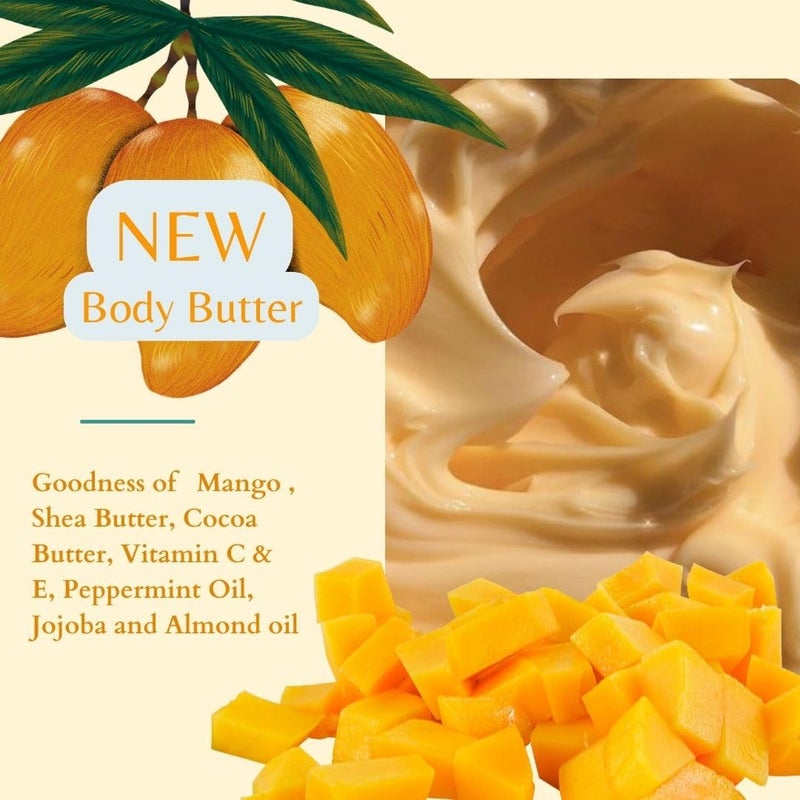 Astrid Tropical Mango Body Butter, Intense hydration, reduced stretchmarks, 160 GMS, No Parabens and sulphate, All skin type - Image 3