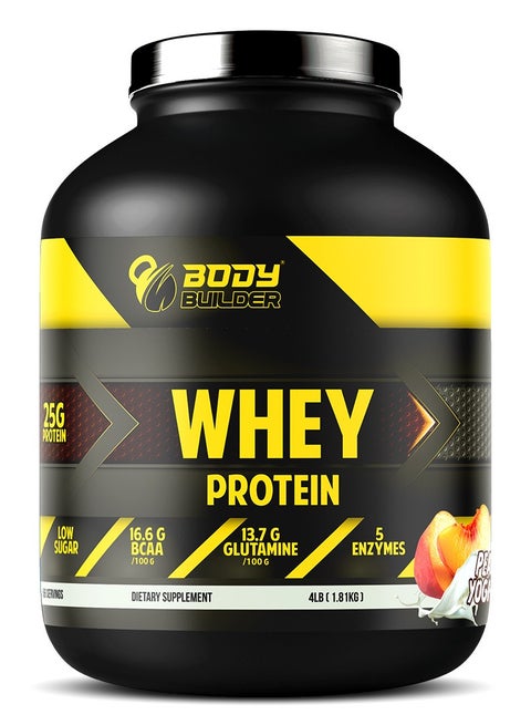 Whey Protein, Peach-Yoghurt, 4 Lb