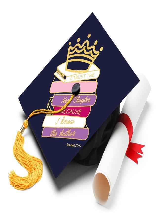 ADVANSYNC I Trust The Next Chapter Because I Know The Author 3 Graduation Cap Topper - Image 1