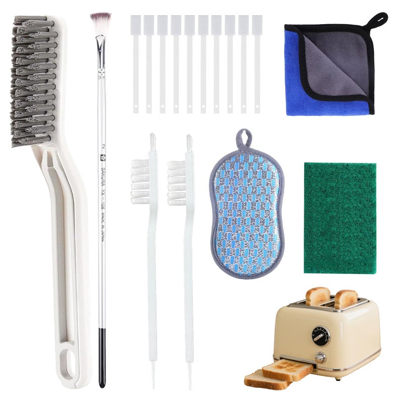 TOAINRSI Toaster Cleaning Tools Set Toaster Cleaner Brush Toaster Accessories Suitable for All Types of Toasters17 Pcs - Image 2