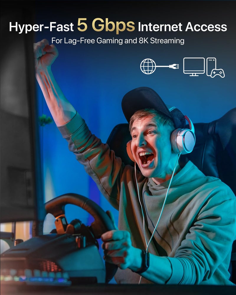 BrosTrend 5Gb PCIe Network Card, PCIe Ethernet Card with Extra Low-Profile, PCI Express Network Adapter for PC Windows 11/10 & Windows Server 2022 ONLY, PCI-e to 5 Gigabit NIC Lifetime Protection - Image 3