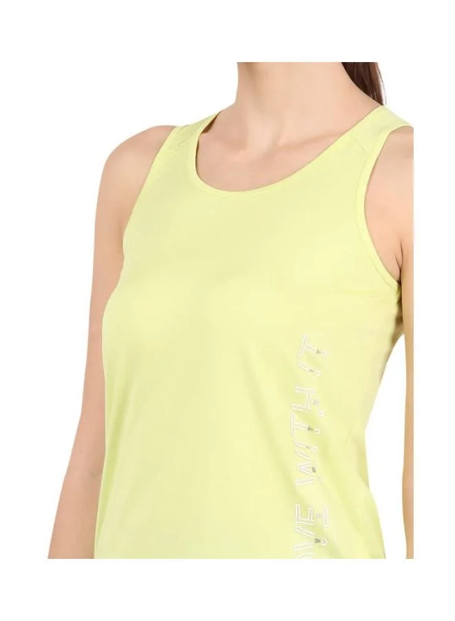 Jockey Daiquiri Green MW33 Women Microfiber Fabric Graphic Printed Tank Top with Breathable Mesh and Stay Dry Treatment for Women | Best Price UAE