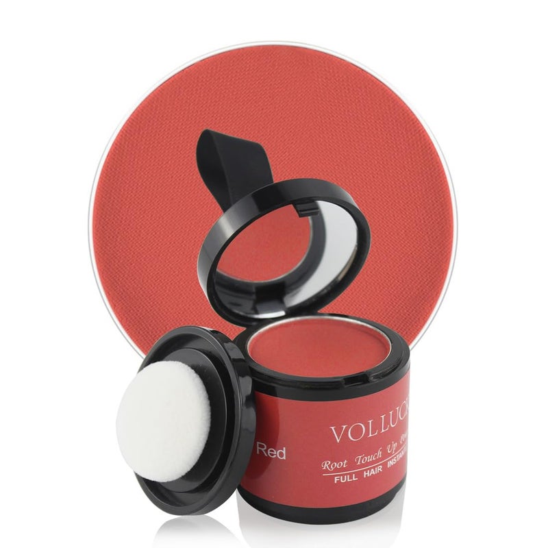 Hairline Powder for Women Men VOLLUCK Root Touch Up Hair Powder Root Cover Up Hair Color Powder 035 Ounce Hair Shadow Powder Cover Your Root Concealer Bald Spots Eyebrows Red