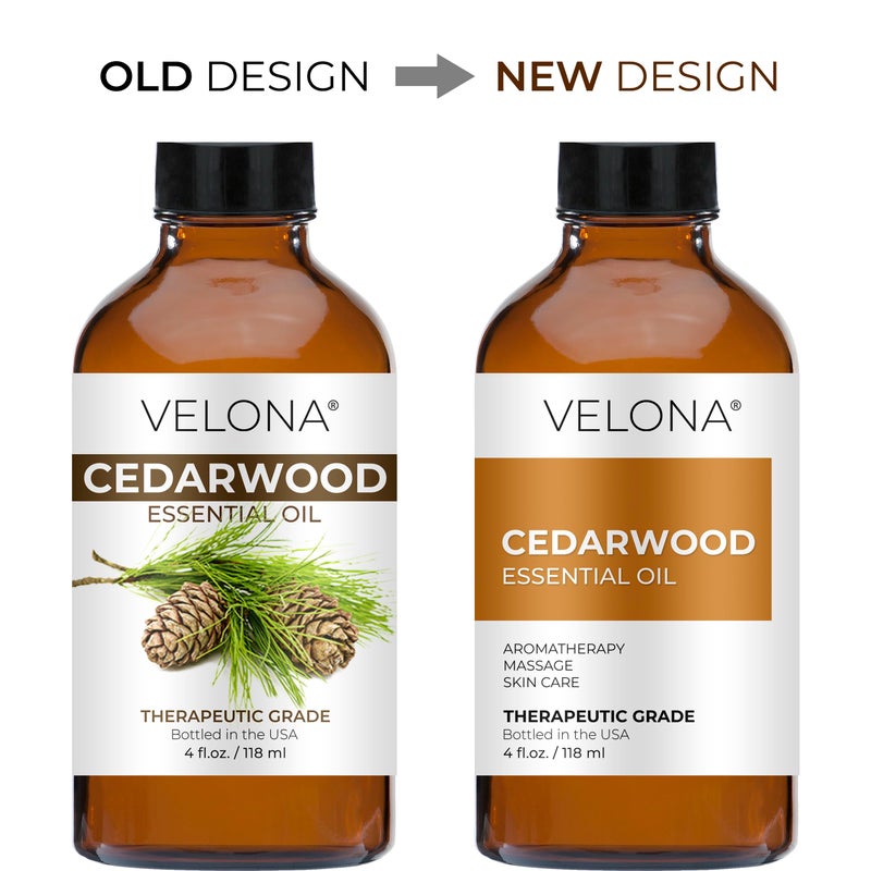 velona Cedarwood Essential Oil 4 Fl Oz | Therapeutic Grade 100% Pure and Natural | for Aromatherapy Diffuser, Massage, Skincare, Haircare, Soapmaking - Image 2