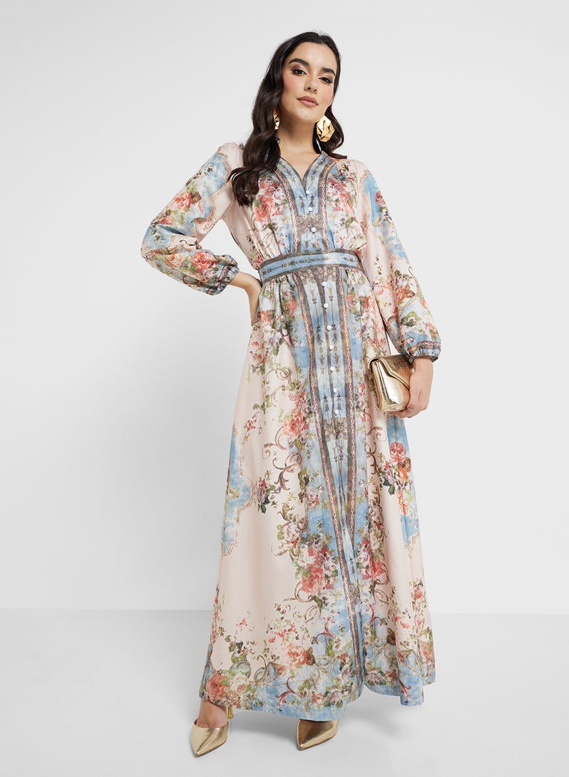 Khizana Floral Print Dress - Image 1