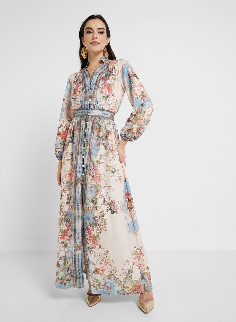 Khizana Floral Print Dress - Image 4