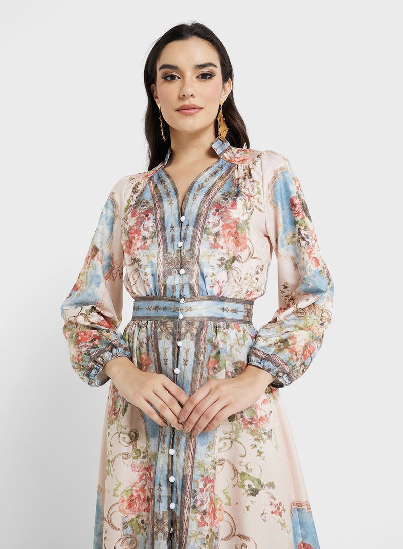 Khizana Floral Print Dress - Image 3
