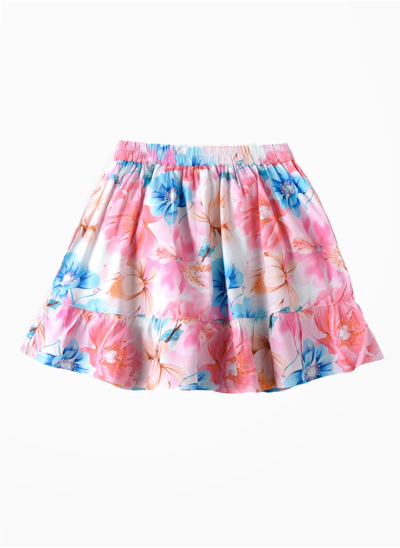 Jelliene Sunshine Twirls: Girls' Flowy Skirt Breezy Comfort & Summertime Flair  - Image 1