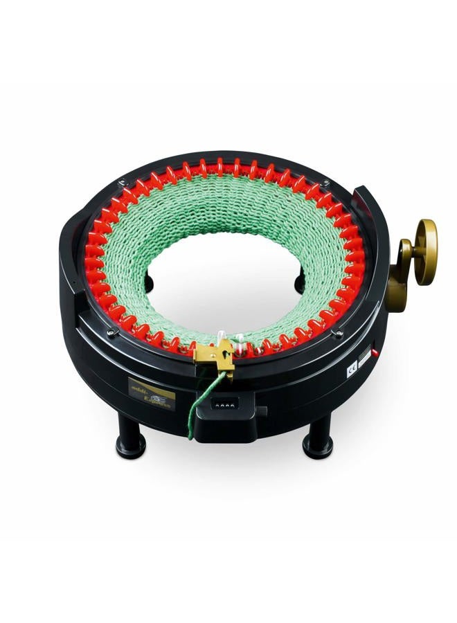 addi Express King Size Knitting Machine Kit Extended Version with Manual Counter Includes: 46 Needles, Knitting Machine, Pattern Book, Express Hook, Replacement Needles, Stopper - Image 2