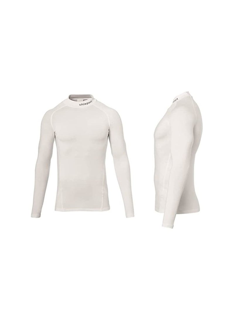 UHLSPORT - uhlsport Men's Tight T-Shirt Dry Tech Base For All Kind of Sports Training Round and Standing Collar Very Light Elastic Fabric Slim Fit Long Sleeves - Image 1