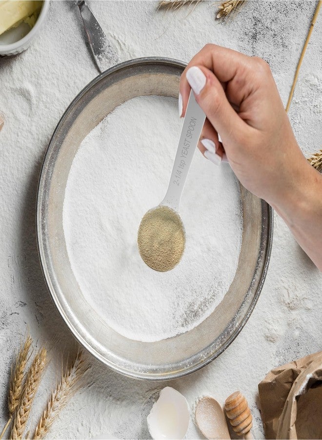 BERYLER ملعقة قياس الخميرة من BERYLER، قطعة واحدة، مصنوعة من الفولاذ المقاوم للصدأ، سعة 2.25 ملعقة صغيرة، 0.25 أونصة - Image 4