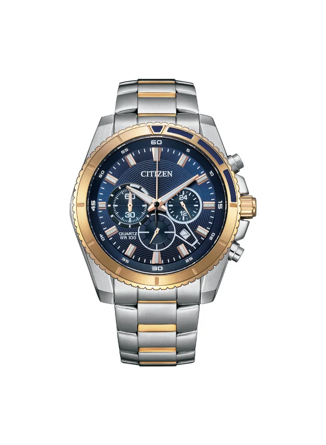 CITIZEN Men's Stainless Steel with Two-Tone Rose Gold Plating Strap  Watch AN8206-53L - 46.4 mm