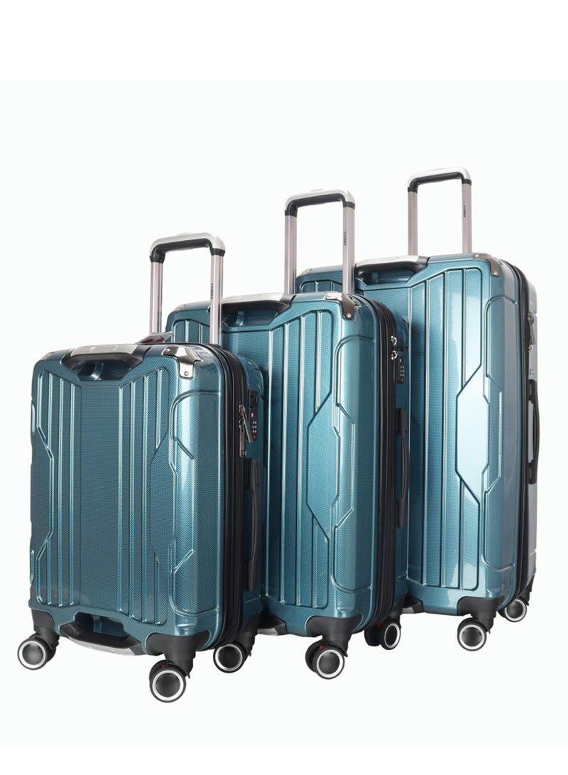 ستارجولد طقم حقائب سفر بعجلات من 3 قطع TPC عجلات جانبية صلبة مع قفل TSA - Image 2