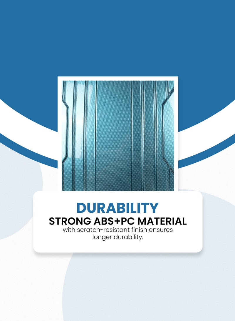 ستارجولد طقم حقائب سفر بعجلات من 3 قطع TPC عجلات جانبية صلبة مع قفل TSA - Image 5